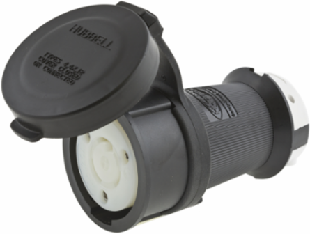 Watertight Twist-Lock Female Connector, 20A 125V, 2-Pole 3-Wire, L5-20R
