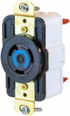 EdgeConnect Twist-Lock Receptacle 20A 250V L6-20R 3.28 Inch x 1.70 Inch x 1.47 Inch