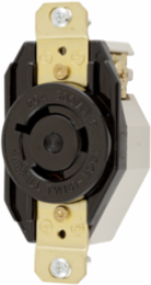 Twist-Lock™ Industrial Flush Receptacle 20A 600V AC, 2-Pole, 3-Wire, L9-20R