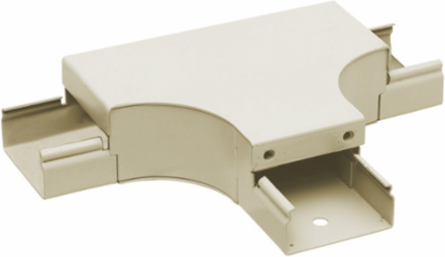 Metal Raceway Tee Fitting 7-3/4 Inch Steel Ivory