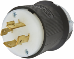EdgeConnect™ Twist-Lock® Male Insulgrip® Plug, 20A 3-Phase 250V AC, 3-Pole 4-Wire