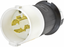 Twist-Lock Safety-Shroud Male Plug 20A 3-Phase 480V AC, NEMA L16-20P