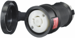 Twist-Lock Female Connector Body, 20A 3-Phase, 480V AC, NEMA L16-20R