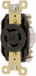 Industrial Twist-Lock Receptacle 20A 4-Pole 347/600V AC