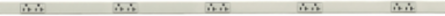 Metal PlugTrak 20A 125V 2 Circuit 5 Receptacle 5 ft Length Ivory