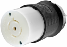 Locking Connector Body, 20A 4-Pole 5-Wire, 120/208V AC, Nylon