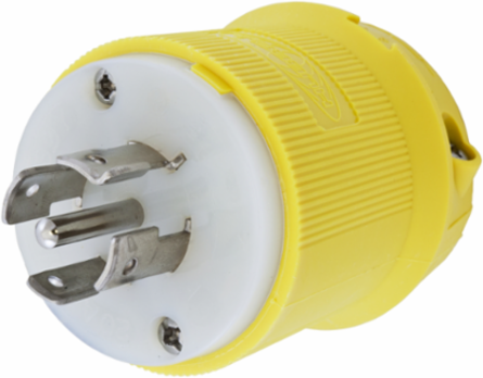 Twist-Lock Corrosion Resistant Plug 20A 120/208V 4-Pole