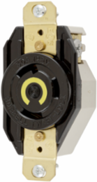 Twist-Lock® Industrial Flush Receptacle 30A 125V 2-Pole 3-Wire Grounding