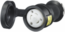 Locking Female Connector Body 30A 125V L5-30R Watertight 2-Pole 3-Wire