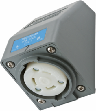 Twist-Lock® Safety-Shroud® Receptacle 30A 250V AC 2-Pole NEMA L6-30R