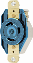 Twist-Lock® Receptacle 30A 250V AC 2-Pole Nylon, Blue