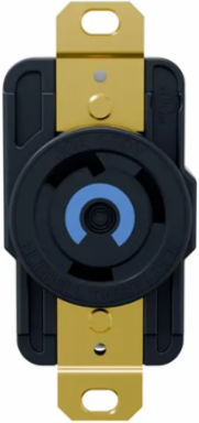 EdgeConnect Twist-Lock Receptacle 30A 250V L6-30R, 3.28 Inch x 1.70 Inch x 1.47 Inch