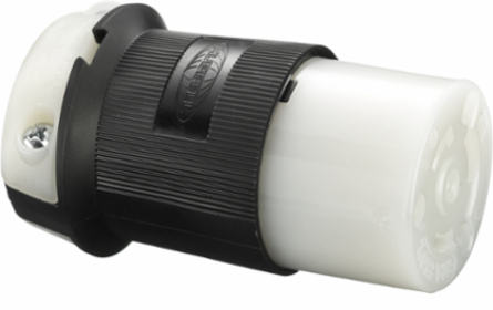 Twist-Lock Female Connector, 30A 250V, L6-30R, 3-Wire Grounding, 2.26 Inch x 2.26 Inch x 3.86 Inch