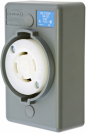 Twist-Lock Surface Mount Receptacle, 30A 250V AC, 3-Pole 4-Wire
