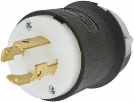 Insulgrip Twist-Lock Plug, 30A 250V AC, 3-Pole 4-Wire