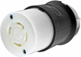 Twist-Lock Female Connector, 30A 3-Phase 480V AC, L16-30R, 4-Wire, Nylon