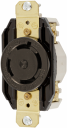 Industrial Twist-Lock Receptacle, 30A 3-Phase 600V AC, 3-Pole 4-Wire