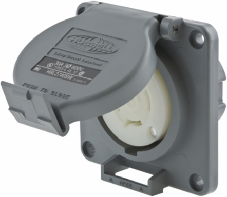 Watertight Twist-Lock Receptacle, 30A 600V, 3-Pole 4-Wire