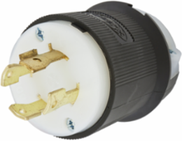 Twist-Lock Male Plug 30A 3-Phase 600V 3-Pole 4-Wire
