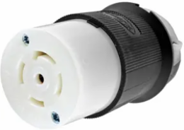 Twist-Lock Female Connector, 30A 3-Phase Wye 120/208V AC, NEMA L21-30R