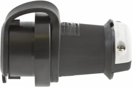 Locking Plug, 30A 3-Phase Wye 347/600V AC, 4-Pole 5-Wire, Watertight