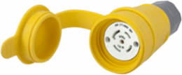 Watertight Twist-Lock Connector 30A 3-Phase Y 277/480V AC 4-Pole 5-Wire