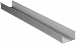 Metal Raceway 10 Foot Base Gray Steel Single Channel