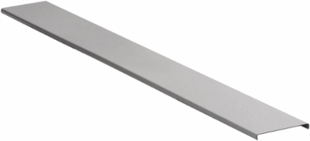 Metal Raceway Cover 5 Foot Single Channel Gray, Steel