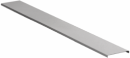 Metal Raceway Cover 5 Foot Single Channel Gray, Steel