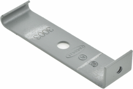 Metal Raceway Support Clip, Gray, 3.500 Inch Width, Steel, CSA Certified