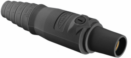 Heavy Duty Female Plug, 300A 600V AC/DC, Black, 3.250 Inch Width