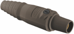 Heavy Duty Female Plug, 300A 600V AC/DC, Single Pole, Brown
