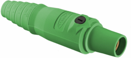 Heavy Duty Female Plug, 300A 600V AC/DC, Green, 2.83 Inch Width