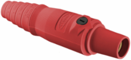 Heavy Duty 300A Female Plug, 600V AC/DC, 2.880 Inch Width, Red