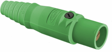 Industrial Grade Male Plug 300A 600V AC/DC, Green