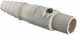 Heavy Duty Male Plug, 300A 600V AC/DC, White, Industrial Grade, Single Conductor