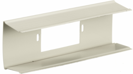 Metal Raceway Wallbox Connector, 2.800 Inch Width, Ivory Finish, 600V AC