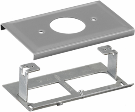 Metal Raceway Plate, 1.40 Inch Opening, 3 Inch Width, Gray