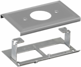 Metal Raceway Plate, 1.40 Inch Opening, 3 Inch Width, Gray