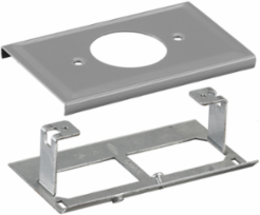 Metal Raceway Plate 1.60 Inch Opening, Gray, Cover Plates