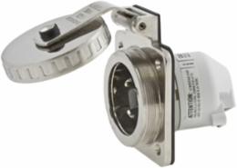 Marine Grade 30A 125V Twist-Lock Hull Inlet, 2-Pole 3-Wire Grounding, Stainless Steel