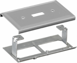 Metal Raceway Cover Plates 2.9 Inch Gray
