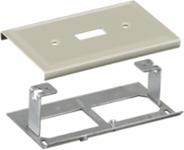 Toggle Opening Metal Raceway Plate 3 Inch, Ivory Color