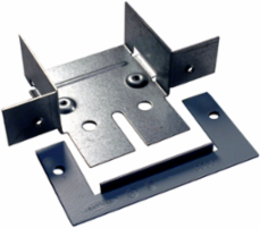 Gray Metal Raceway Panel Connector, 3.400 Inch Width, Steel, 2.950 lb Weight