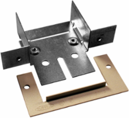 Metal Raceway Panel Connector, 3.200 Inch, Ivory, Steel, End Fittings