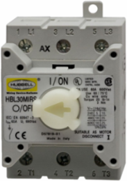 Mechanical Interlock Motor Disconnect Replacement Switch 30A, UL Listed, 3.300 Inch Width