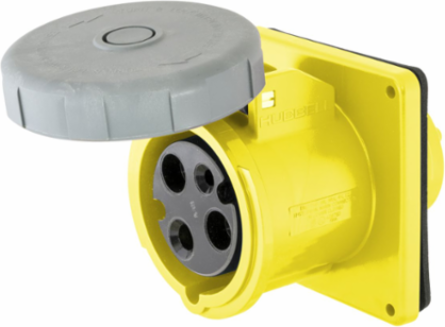 IEC Watertight Pin and Sleeve Receptacle 100A 125V 2-Pole 3-Wire