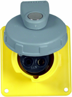 Heavy Duty Watertight Receptacle, 20A 125V AC, 2-Pole 3-Wire