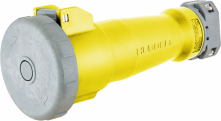 60A Watertight IEC Pin & Sleeve Female Connector Body, 125VAC