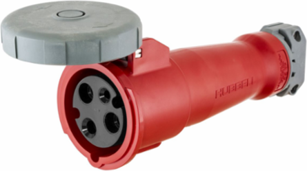 Watertight IEC Female Connector Body 60A 480V 2-Pole 3-Wire